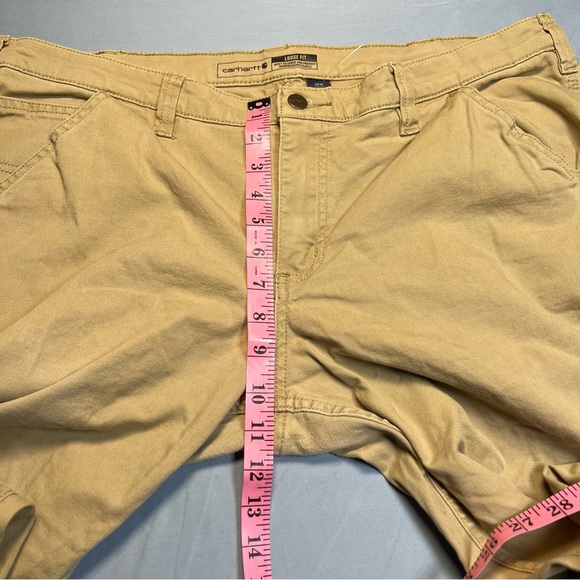 Carhartt womens Pants Original Fit Canvas Tan Flannel Lined size16W. ordrA4 - Picture 8 of 10
